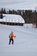 Back-country skiing in the mountains of Sweden
