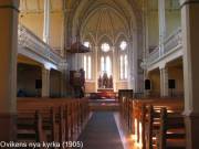 The interior of the new church in Oviken