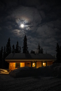 Full moon wintertime